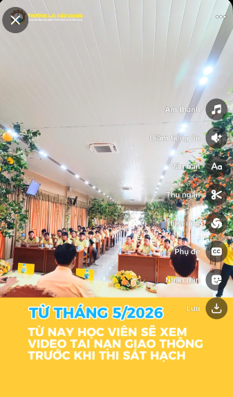 XEM VIDEO TAI NẠN GIAO THÔNG TRƯỚC KHI THI SÁT HẠCH